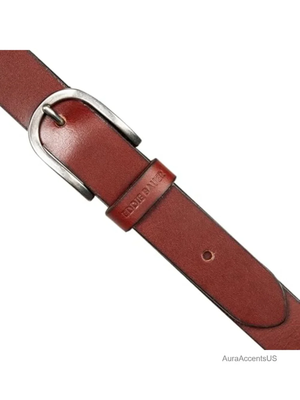 Genuine Leather Belt with Metal Buckle, Casual Women's Accessory